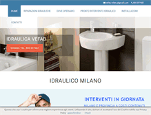 Tablet Screenshot of idraulico-a-milano.com